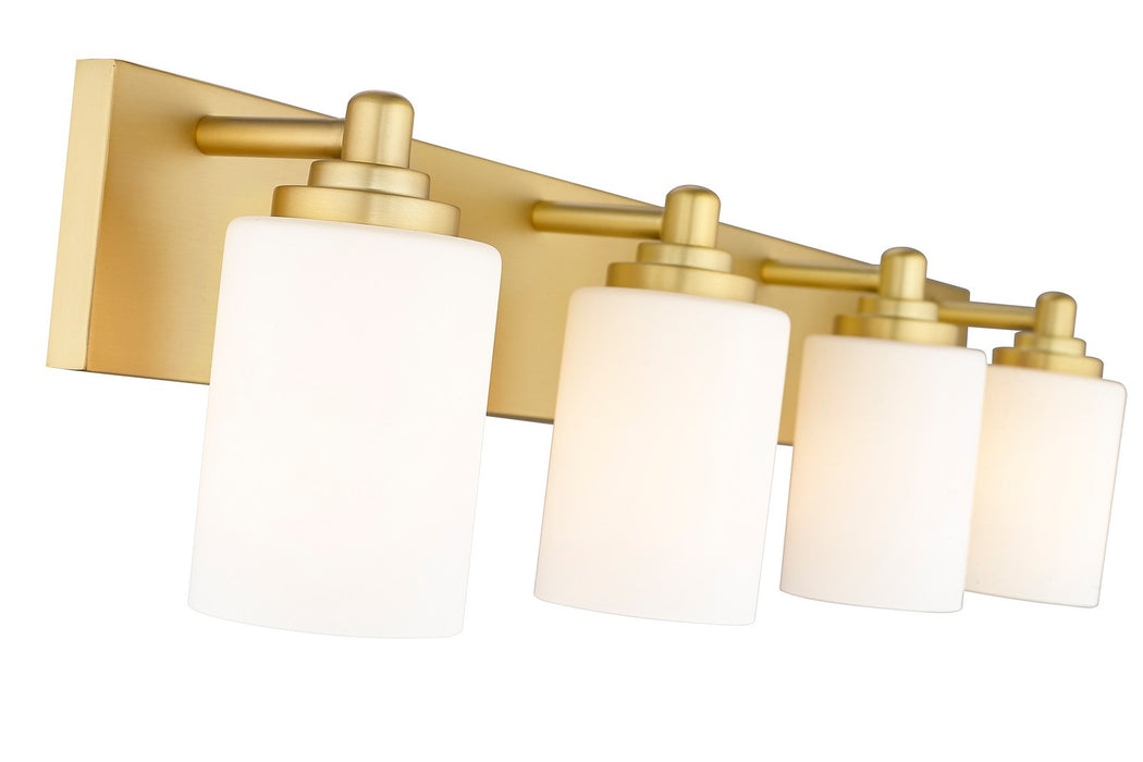 Z-Lite 485-4V-BG Four Light Vanity, Brushed Gold