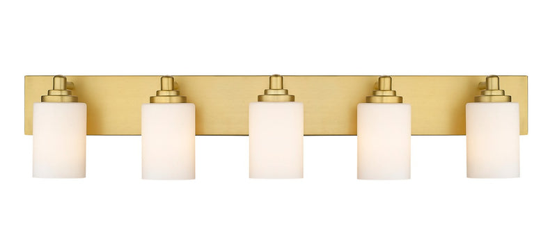 Z-Lite 485-5V-BG Five Light Vanity, Brushed Gold
