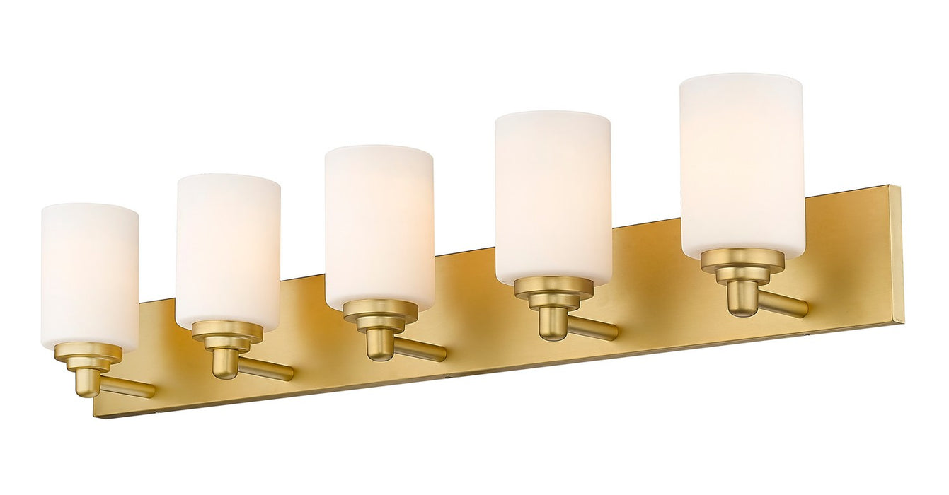 Z-Lite 485-5V-BG Five Light Vanity, Brushed Gold