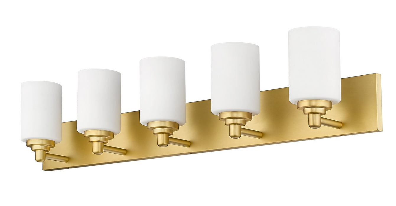 Z-Lite 485-5V-BG Five Light Vanity, Brushed Gold