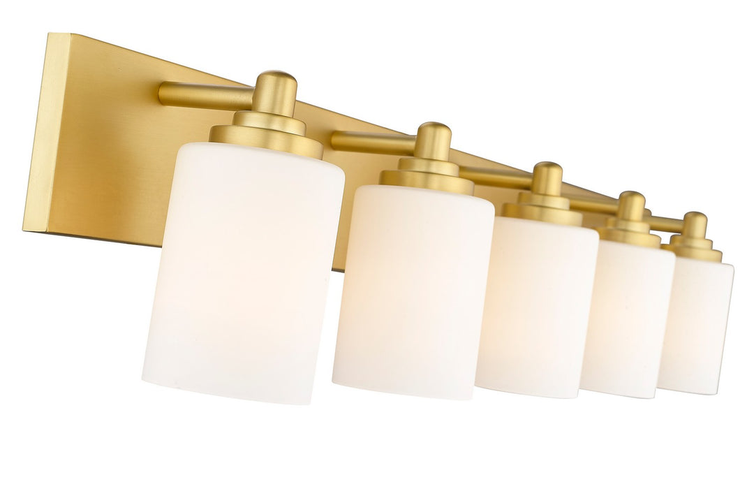Z-Lite 485-5V-BG Five Light Vanity, Brushed Gold