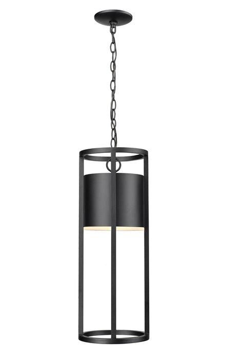 Z-Lite 517CHB-BK-LED LED Outdoor Chain Mount Ceiling Fixture, Black