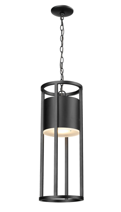 Z-Lite 517CHB-BK-LED LED Outdoor Chain Mount Ceiling Fixture, Black