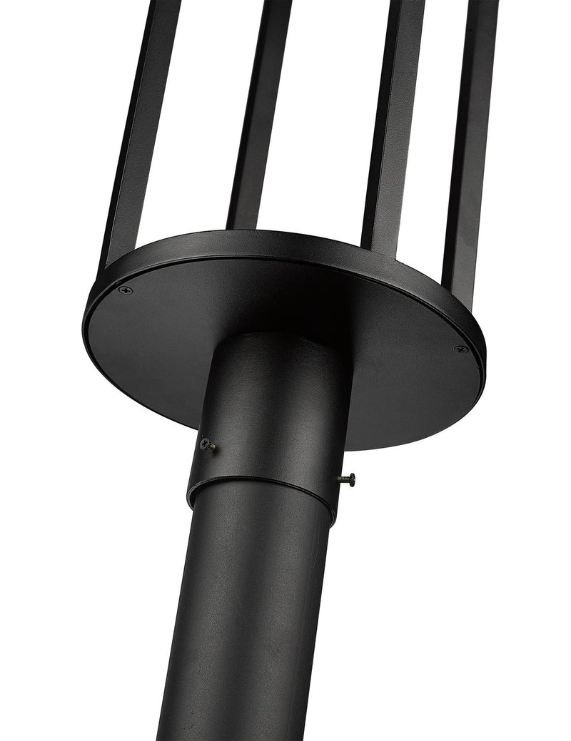 Z-Lite 517PHB-567P-BK-LED LED Outdoor Post Moun Fixture, Black
