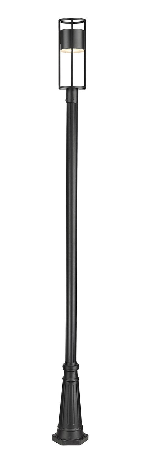 Z-Lite 517PHM-519P-BK-LED LED Outdoor Post Moun Fixture, Black