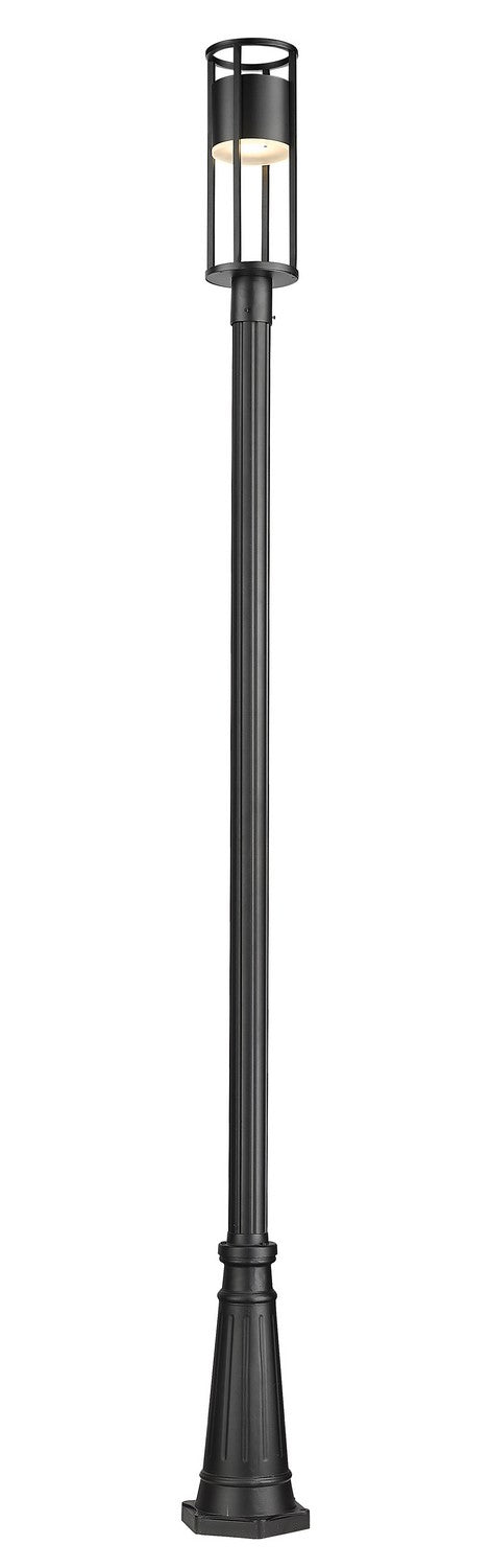Z-Lite 517PHM-519P-BK-LED LED Outdoor Post Moun Fixture, Black