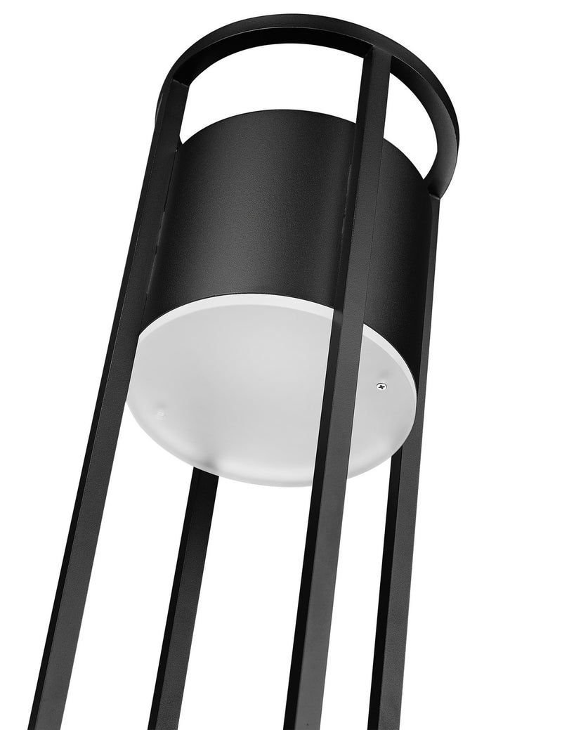 Z-Lite 517PHM-519P-BK-LED LED Outdoor Post Moun Fixture, Black
