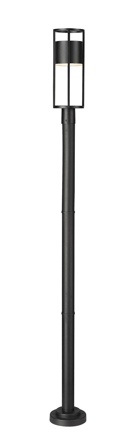 Z-Lite 517PHM-567P-BK-LED LED Outdoor Post Moun Fixture, Black