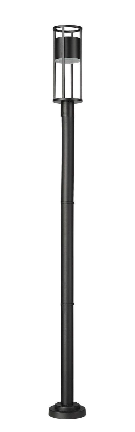 Z-Lite 517PHM-567P-BK-LED LED Outdoor Post Moun Fixture, Black