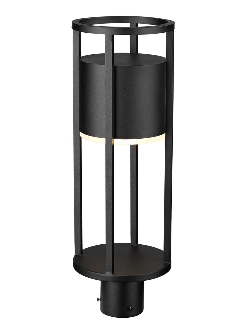 Z-Lite 517PHM-BK-LED LED Outdoor Post Moun Fixture, Black