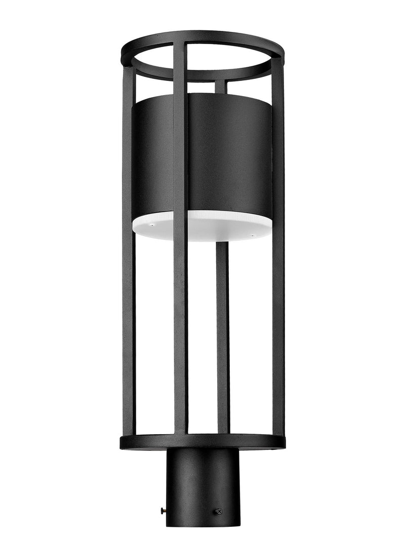 Z-Lite 517PHM-BK-LED LED Outdoor Post Moun Fixture, Black