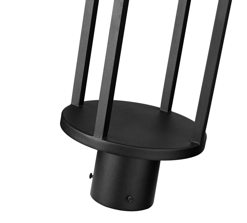 Z-Lite 517PHM-BK-LED LED Outdoor Post Moun Fixture, Black