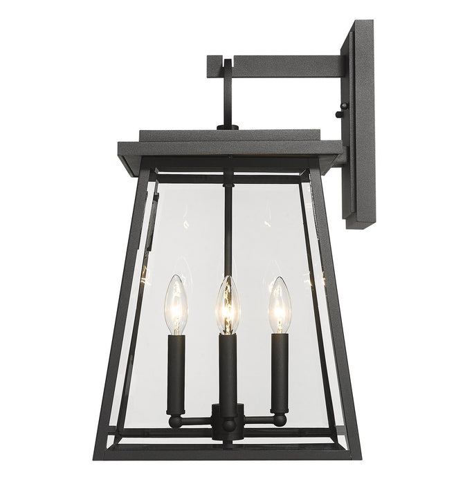 Z-Lite 521B-BK Four Light Outdoor Wall Light, Black