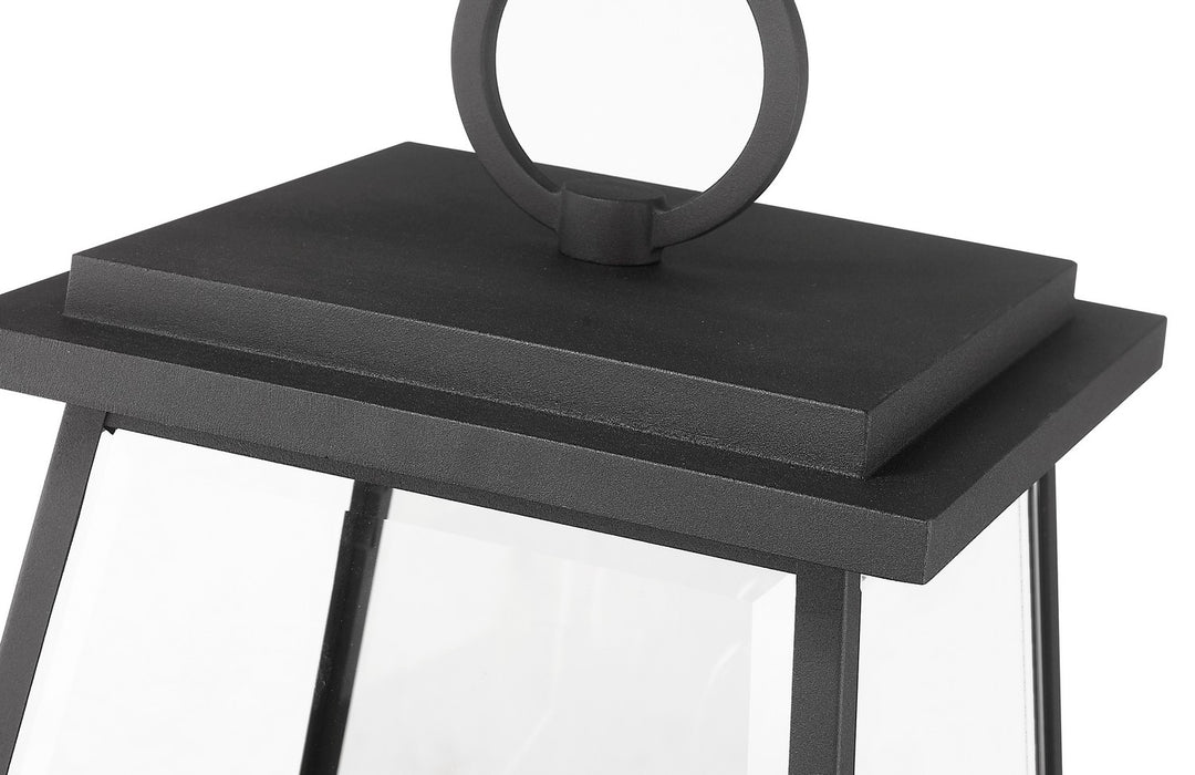 Z-Lite 521PHBR-533PM-BK Four Light Outdoor Pier Mounted Fixture, Black