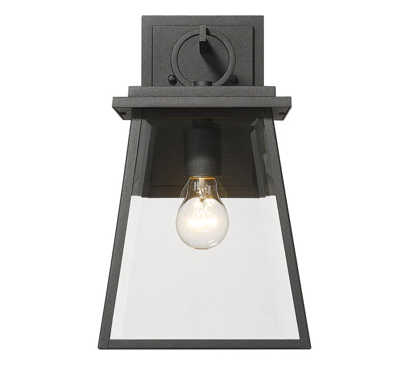 Z-Lite 521S-BK One Light Outdoor Wall Light, Black