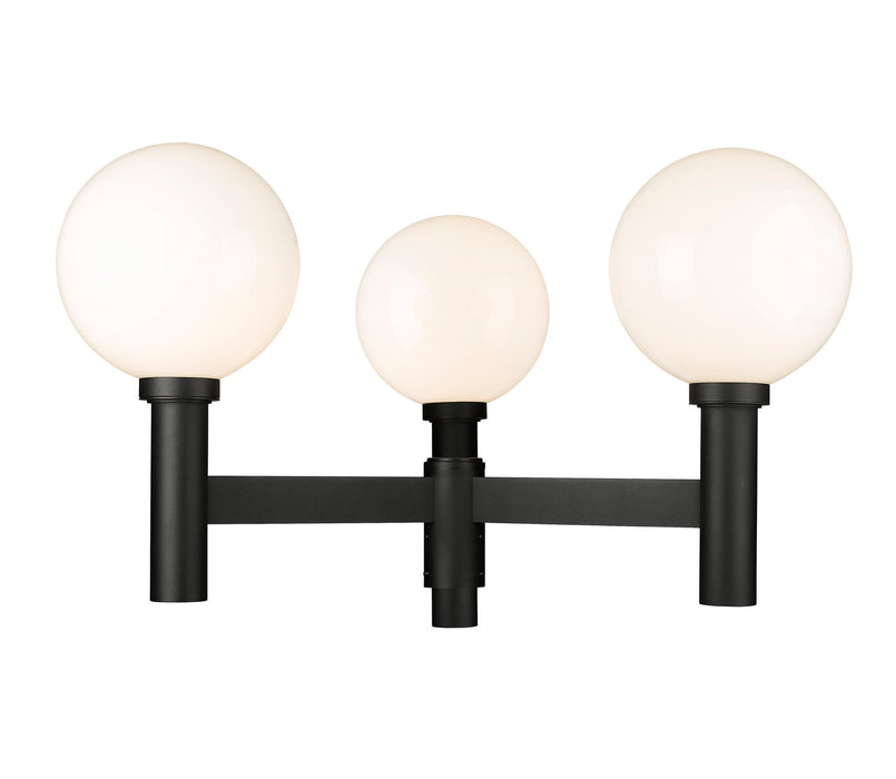 Z-Lite 597BP3-BK Three Light Outdoor Post Mount Fixture, Black
