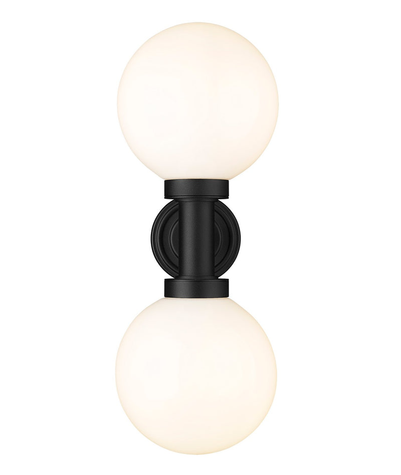 Z-Lite 597M2-BK Two Light Outdoor Wall Sconce, Black