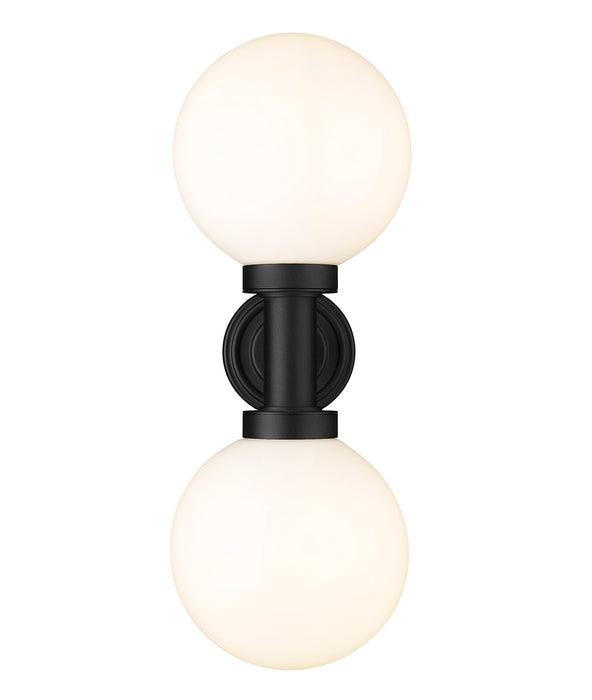 Z-Lite 597M2-BK Two Light Outdoor Wall Sconce, Black