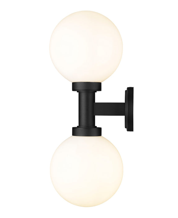 Z-Lite 597M2-BK Two Light Outdoor Wall Sconce, Black