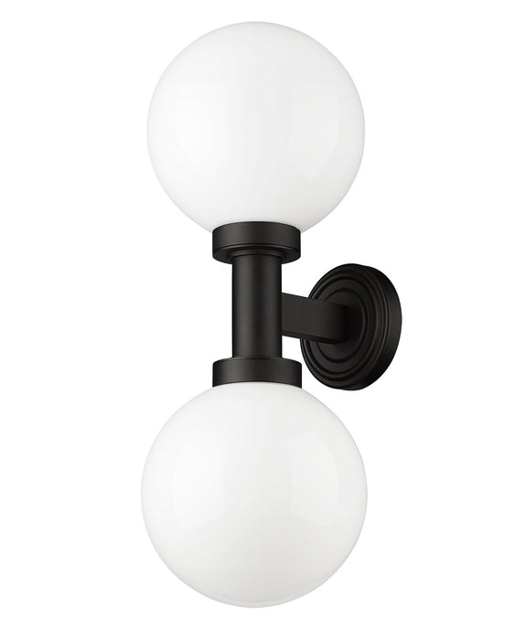 Z-Lite 597M2-BK Two Light Outdoor Wall Sconce, Black