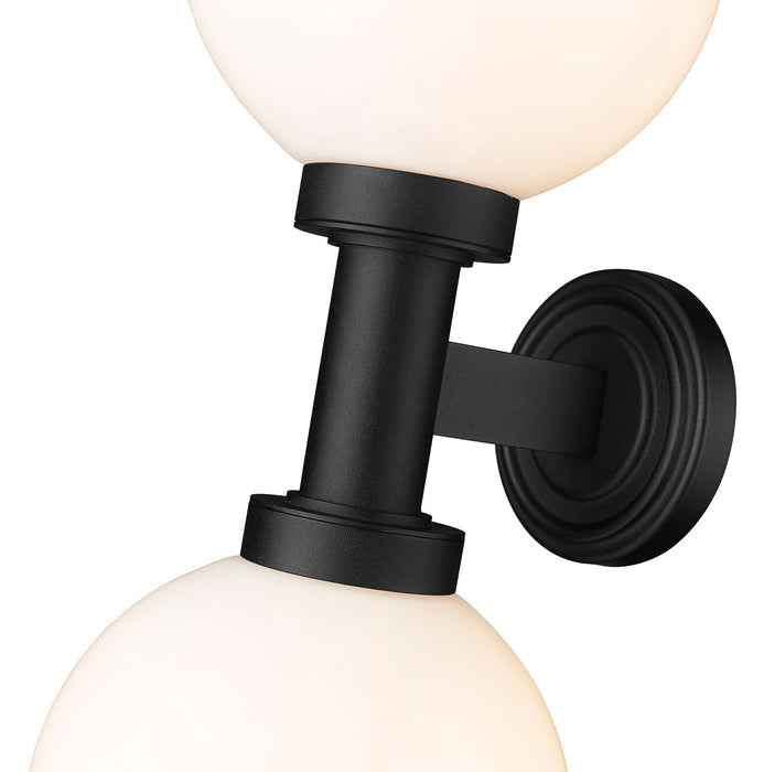 Z-Lite 597M2-BK Two Light Outdoor Wall Sconce, Black