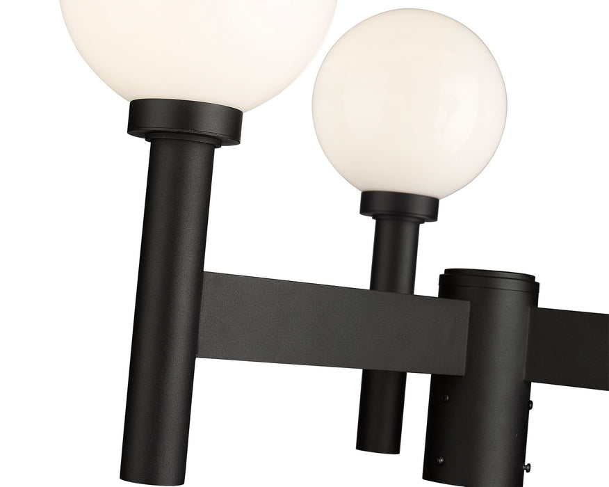 Z-Lite 597MP3-BK Three Light Outdoor Post Mount Fixture, Black