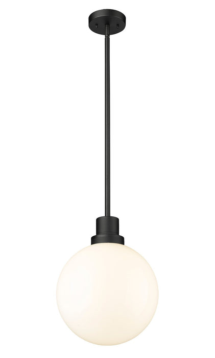 Z-Lite 597P12-BK One Light Outdoor Pendant, Black