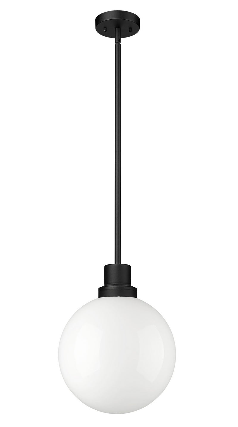 Z-Lite 597P12-BK One Light Outdoor Pendant, Black