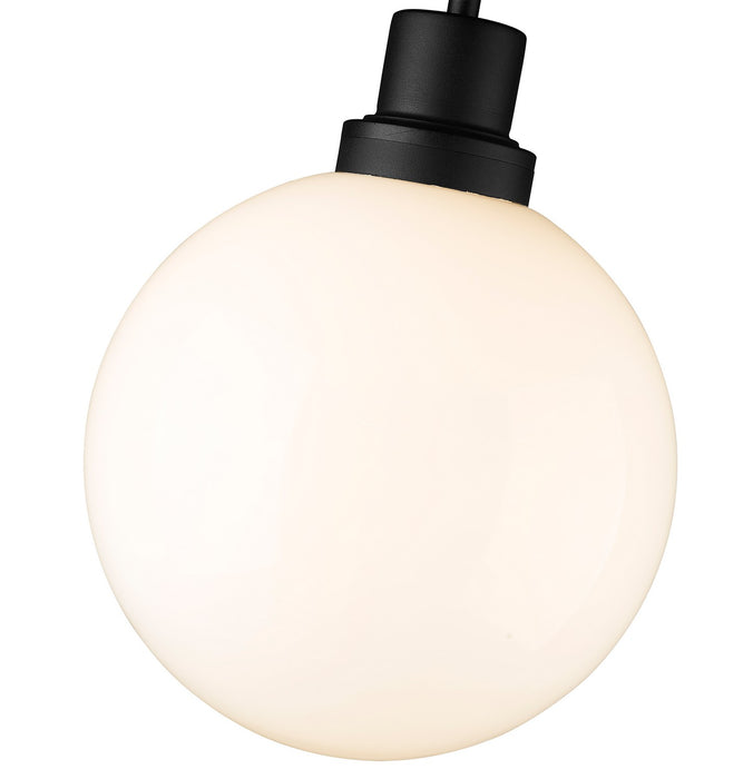 Z-Lite 597P12-BK One Light Outdoor Pendant, Black