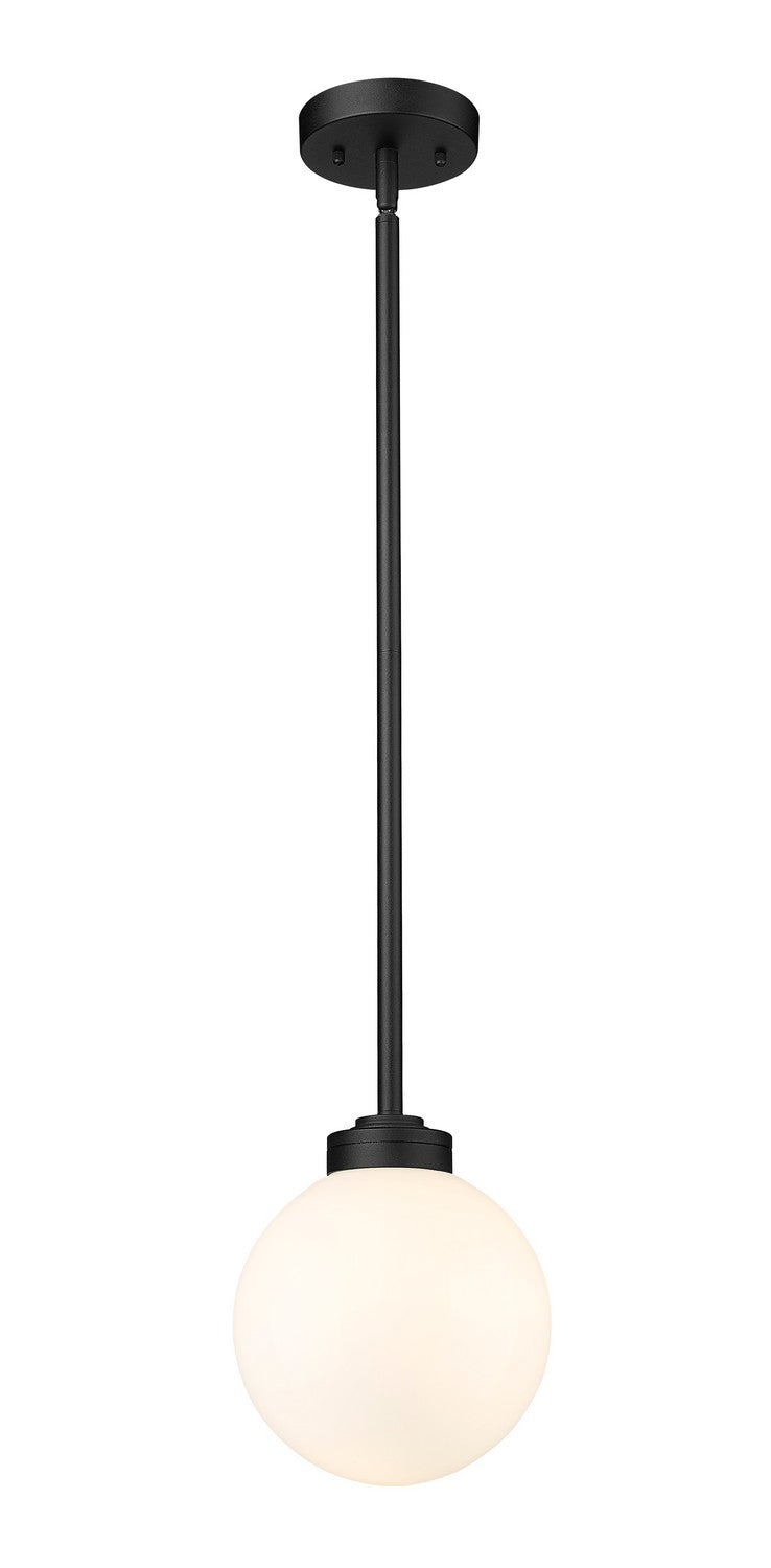 Z-Lite 597P8-BK One Light Outdoor Pendant, Black