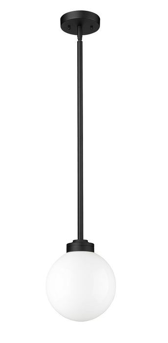 Z-Lite 597P8-BK One Light Outdoor Pendant, Black