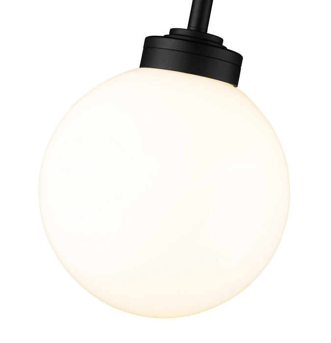 Z-Lite 597P8-BK One Light Outdoor Pendant, Black