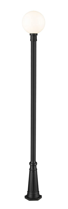 Z-Lite 597PHB-519P-BK One Light Outdoor Post Mounted Fixture, Black