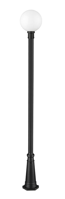Z-Lite 597PHB-519P-BK One Light Outdoor Post Mounted Fixture, Black