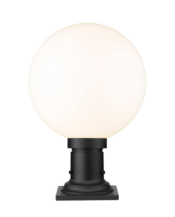 Z-Lite 597PHB-533PM-BK One Light Outdoor Pier Mounted Fixture, Black