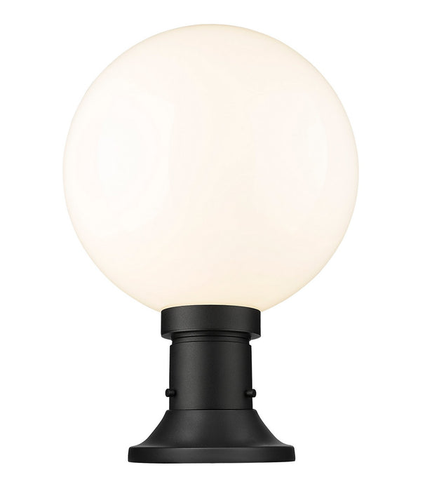 Z-Lite 597PHB-553PM-BK One Light Outdoor Pier Mounted Fixture, Black