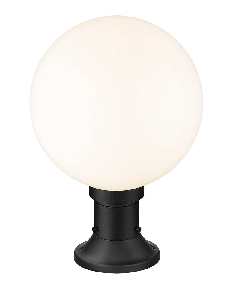 Z-Lite 597PHB-553PM-BK One Light Outdoor Pier Mounted Fixture, Black