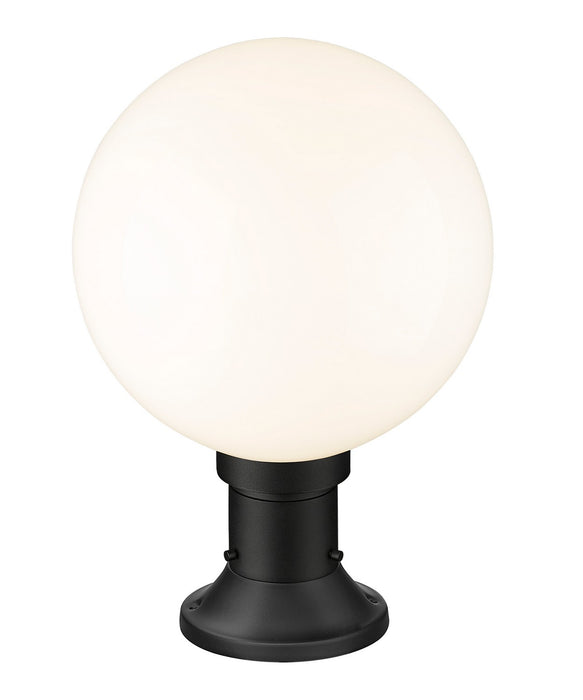 Z-Lite 597PHB-553PM-BK One Light Outdoor Pier Mounted Fixture, Black