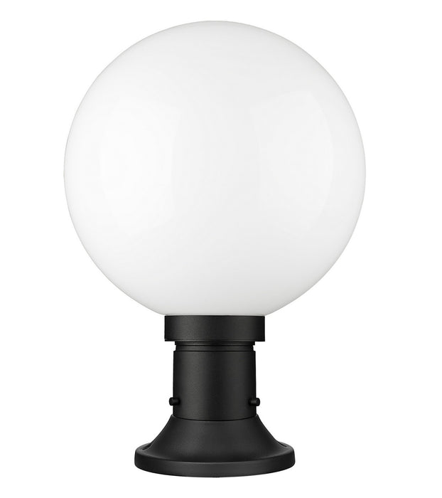 Z-Lite 597PHB-553PM-BK One Light Outdoor Pier Mounted Fixture, Black
