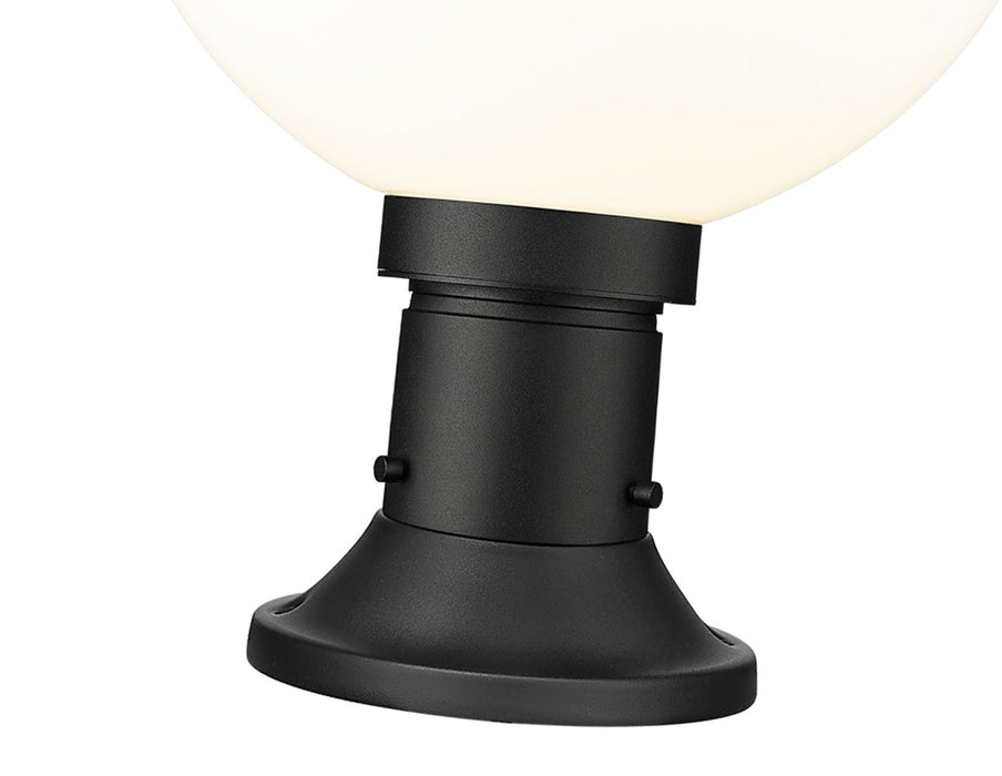 Z-Lite 597PHB-553PM-BK One Light Outdoor Pier Mounted Fixture, Black