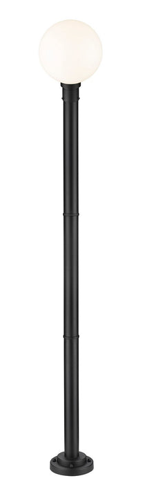 Z-Lite 597PHB-567P-BK One Light Outdoor Post Mounted Fixture, Black