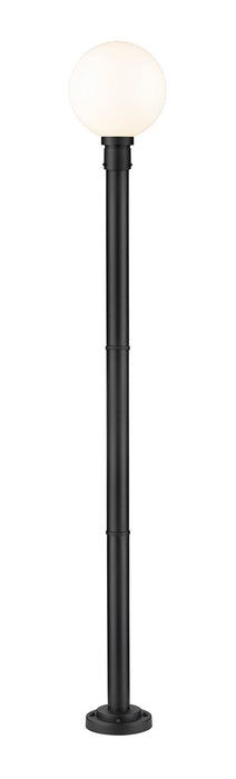 Z-Lite 597PHB-567P-BK One Light Outdoor Post Mounted Fixture, Black
