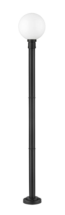 Z-Lite 597PHB-567P-BK One Light Outdoor Post Mounted Fixture, Black