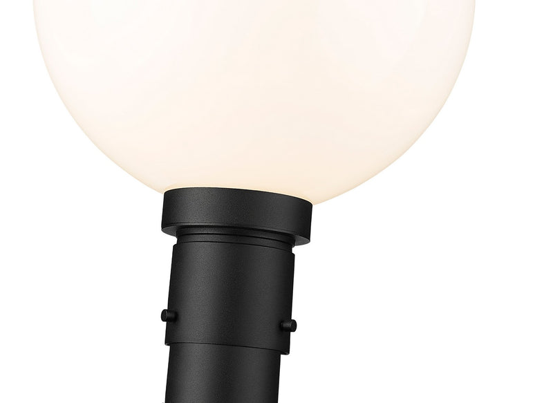 Z-Lite 597PHB-567P-BK One Light Outdoor Post Mounted Fixture, Black
