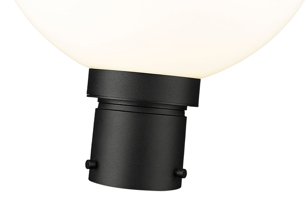 Z-Lite 597PHB-BK One Light Outdoor Post Mount Fixture, Black