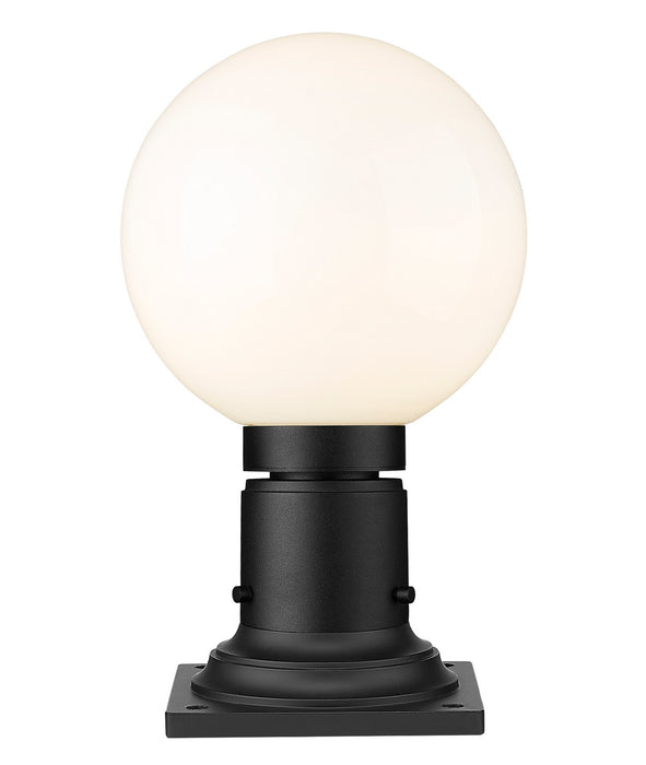 Z-Lite 597PHM-533PM-BK One Light Outdoor Pier Mounted Fixture, Black