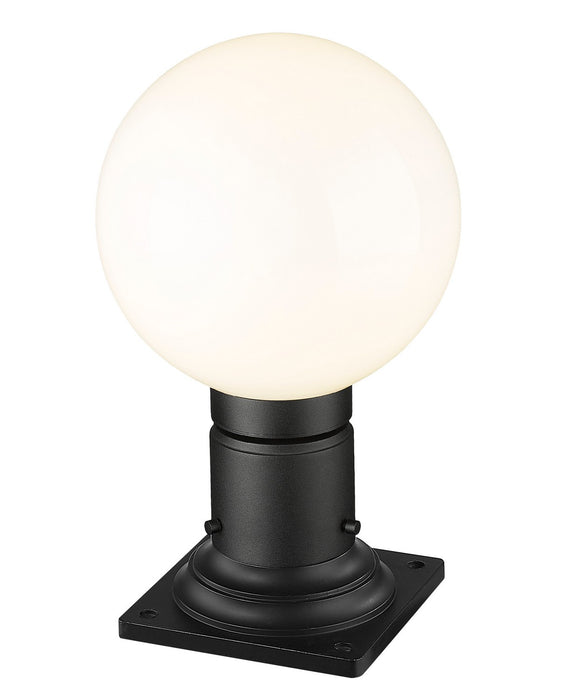 Z-Lite 597PHM-533PM-BK One Light Outdoor Pier Mounted Fixture, Black