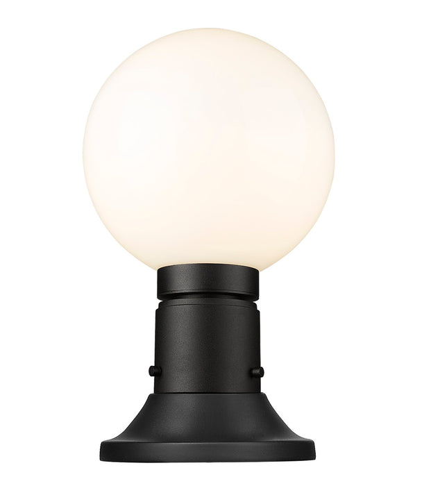 Z-Lite 597PHM-553PM-BK One Light Outdoor Pier Mounted Fixture, Black