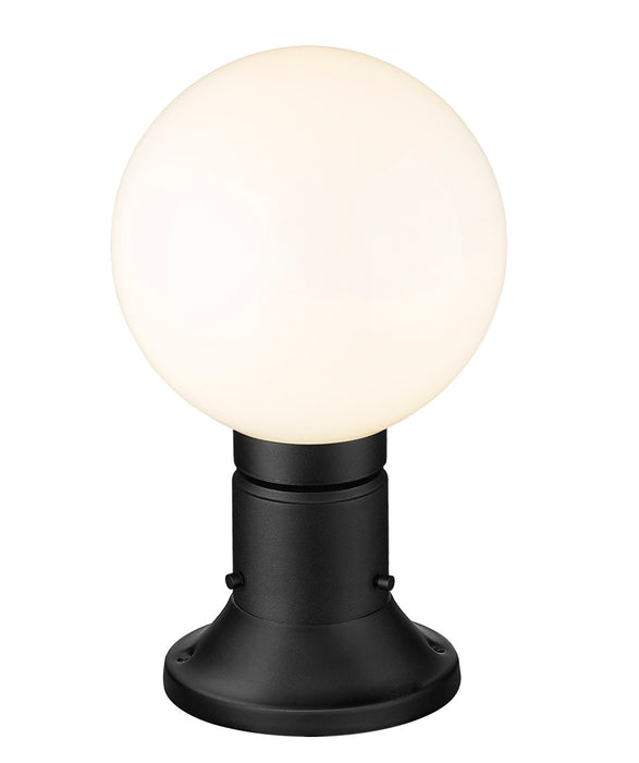 Z-Lite 597PHM-553PM-BK One Light Outdoor Pier Mounted Fixture, Black