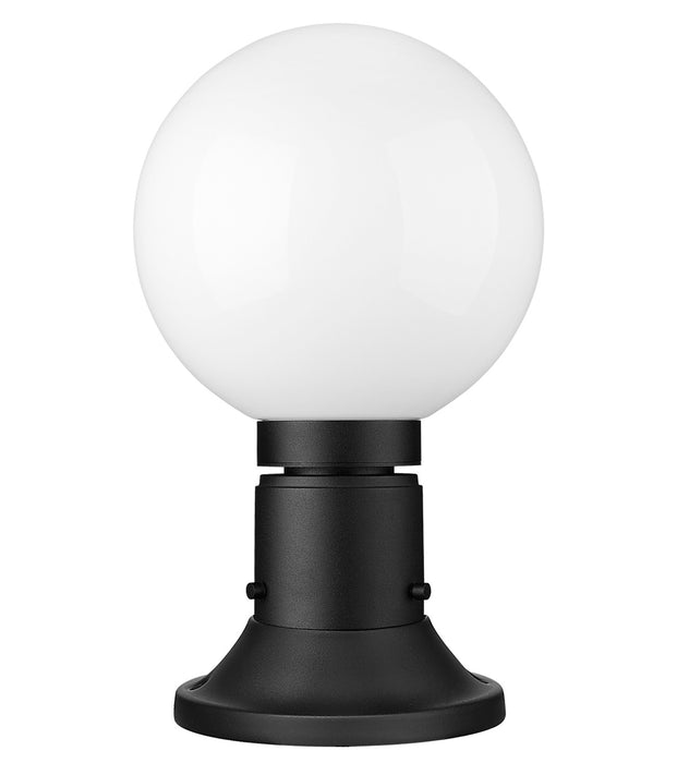 Z-Lite 597PHM-553PM-BK One Light Outdoor Pier Mounted Fixture, Black